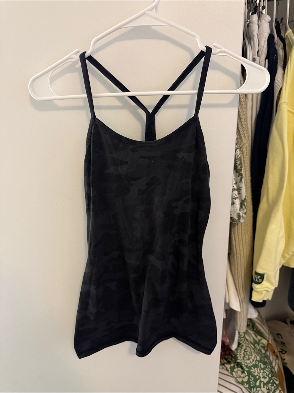 lululemon athletica Black Camo Strappy Tank